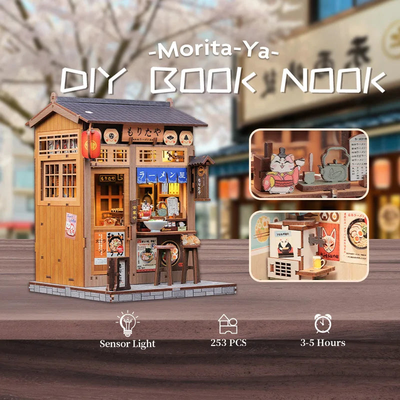 Morita-Ya Japanese Ramen Shop Book Nook DIY Kit