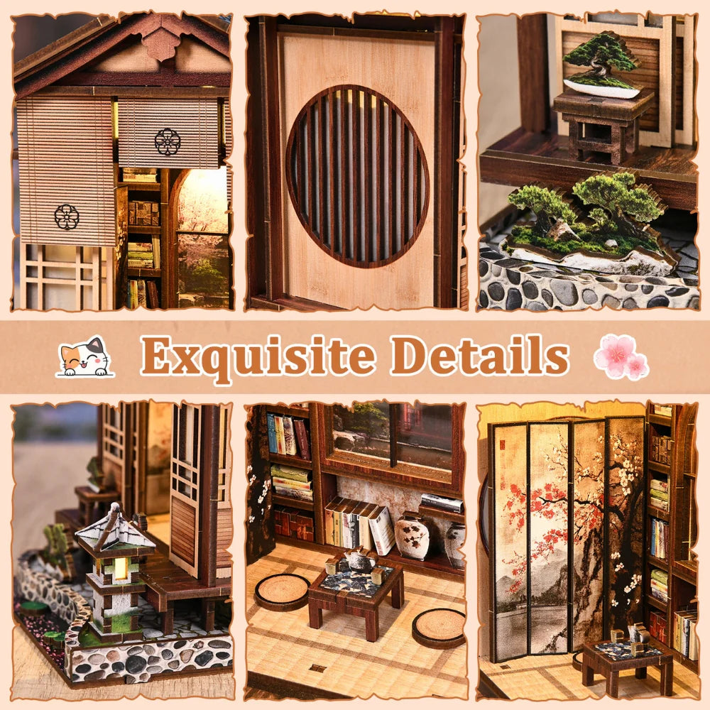 Demon Slayer Inspired Moss-Lantern Harmony Garden DIY Book Nook Kit