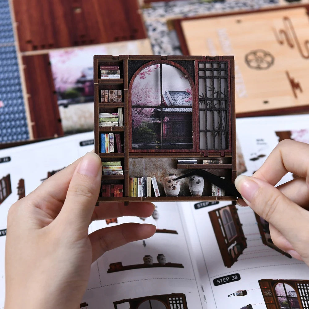 Demon Slayer Inspired Moss-Lantern Harmony Garden DIY Book Nook Kit