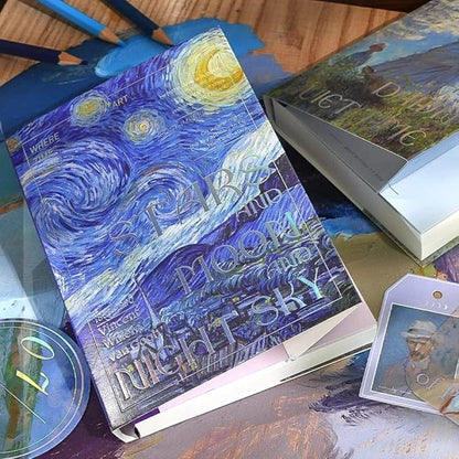 Starry Night Journaling Kit – 346pcs Vintage Aesthetic Scrapbook Supplies