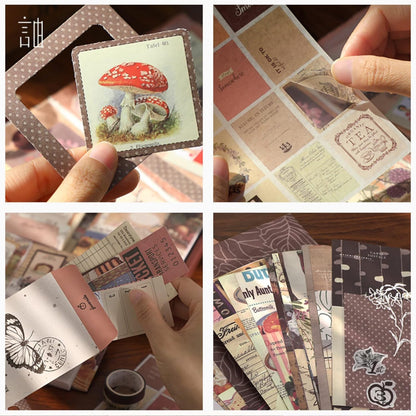 Cozy Café Journaling Kit – 346pcs Vintage Brown Scrapbook Supplies