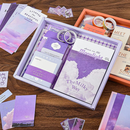 Milky Way Journaling Kit – 346pcs Vintage Aesthetic Scrapbook Supplies