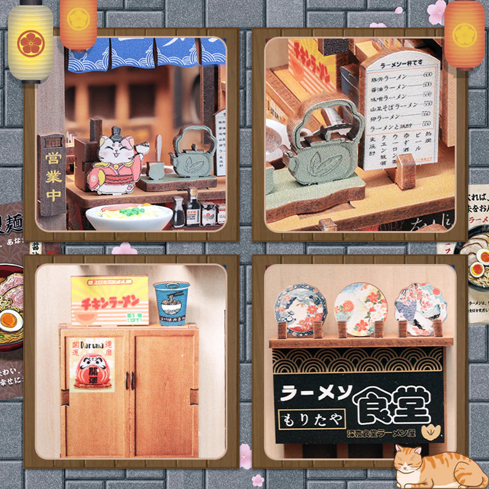 Morita-Ya Japanese Ramen Shop Book Nook DIY Kit
