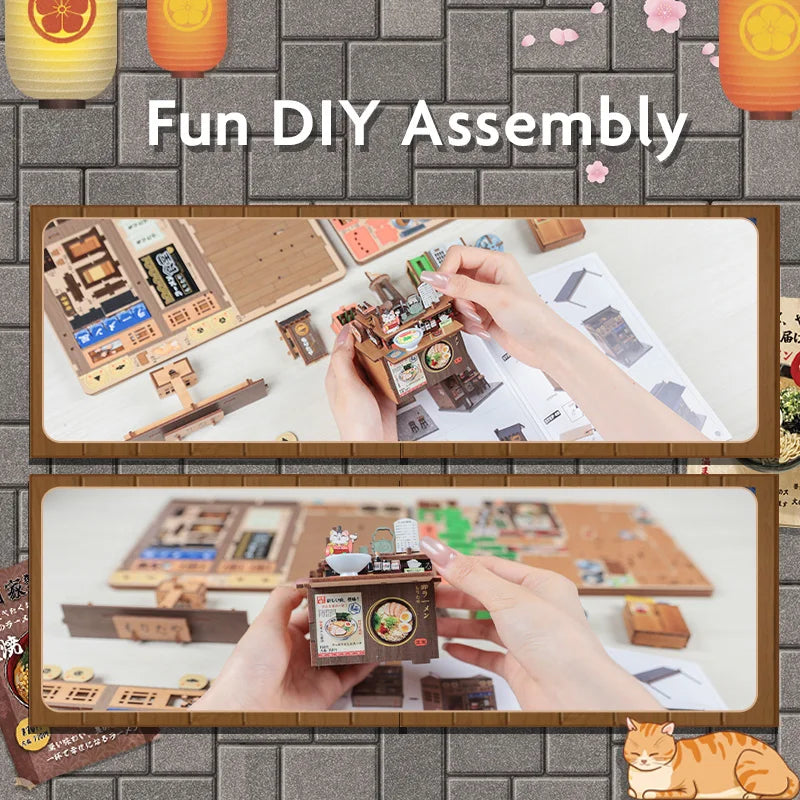 Morita-Ya Japanese Ramen Shop Book Nook DIY Kit