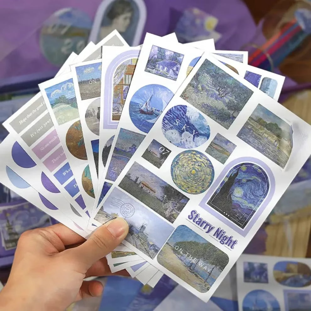 Starry Night Journaling Kit – 346pcs Vintage Aesthetic Scrapbook Supplies