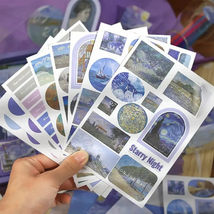 Starry Night Journaling Kit – 346pcs Vintage Aesthetic Scrapbook Supplies