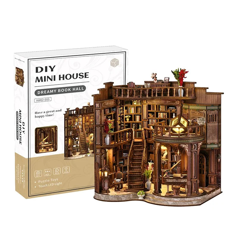 Dreamy Book Hall Library Book Nook DIY Kit