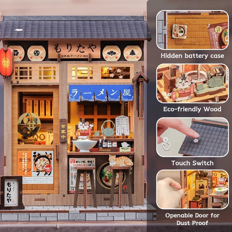 Morita-Ya Japanese Ramen Shop Book Nook DIY Kit